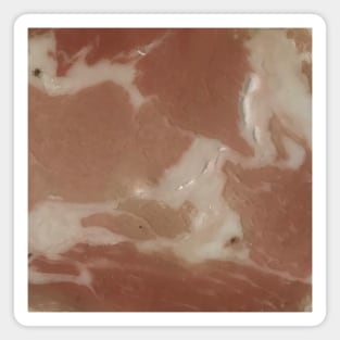 Dry aged Pancetta Italian bacon texture background. Magnet